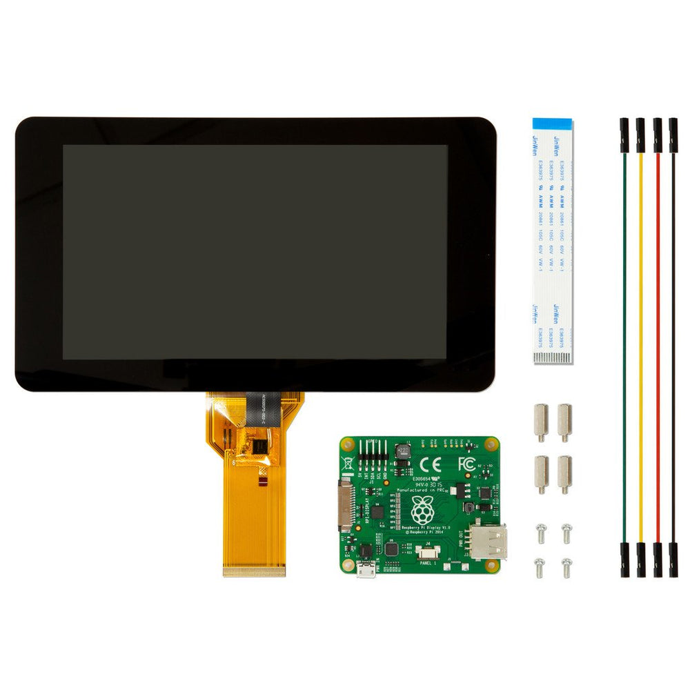 Raspberry Pi Official 7" Touch Screen Display Kit Contents