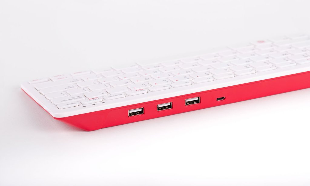 Official Raspberry Pi Keyboard (Red/White)