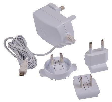 Official Raspberry Pi Power Supply - White & Plugs
